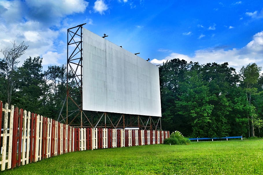 united states, woodland, drive-in, movie, plant, tree, architecture, HD wallpaper