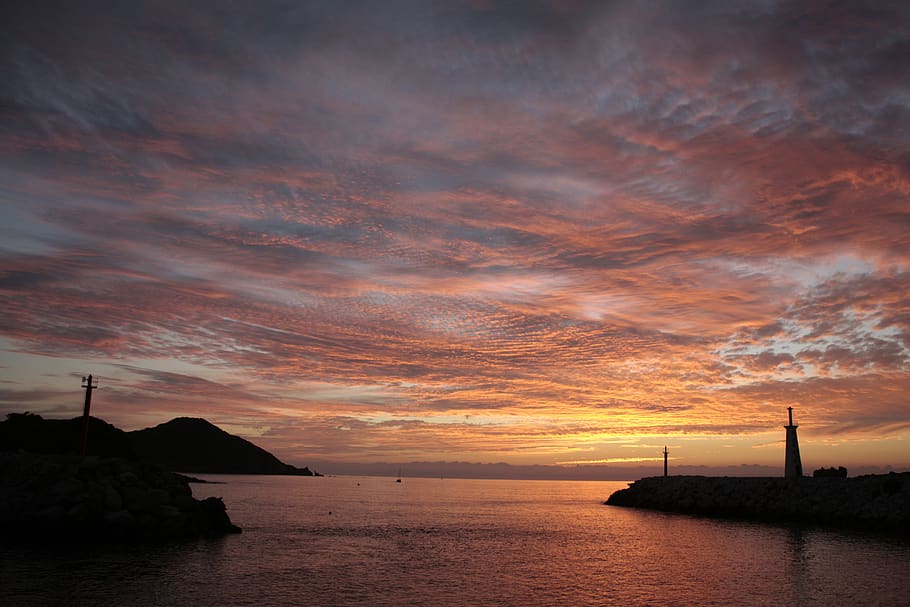 mexico, mazatlán, water, sky, sunset, cloud - sky, scenics - nature HD wallpaper