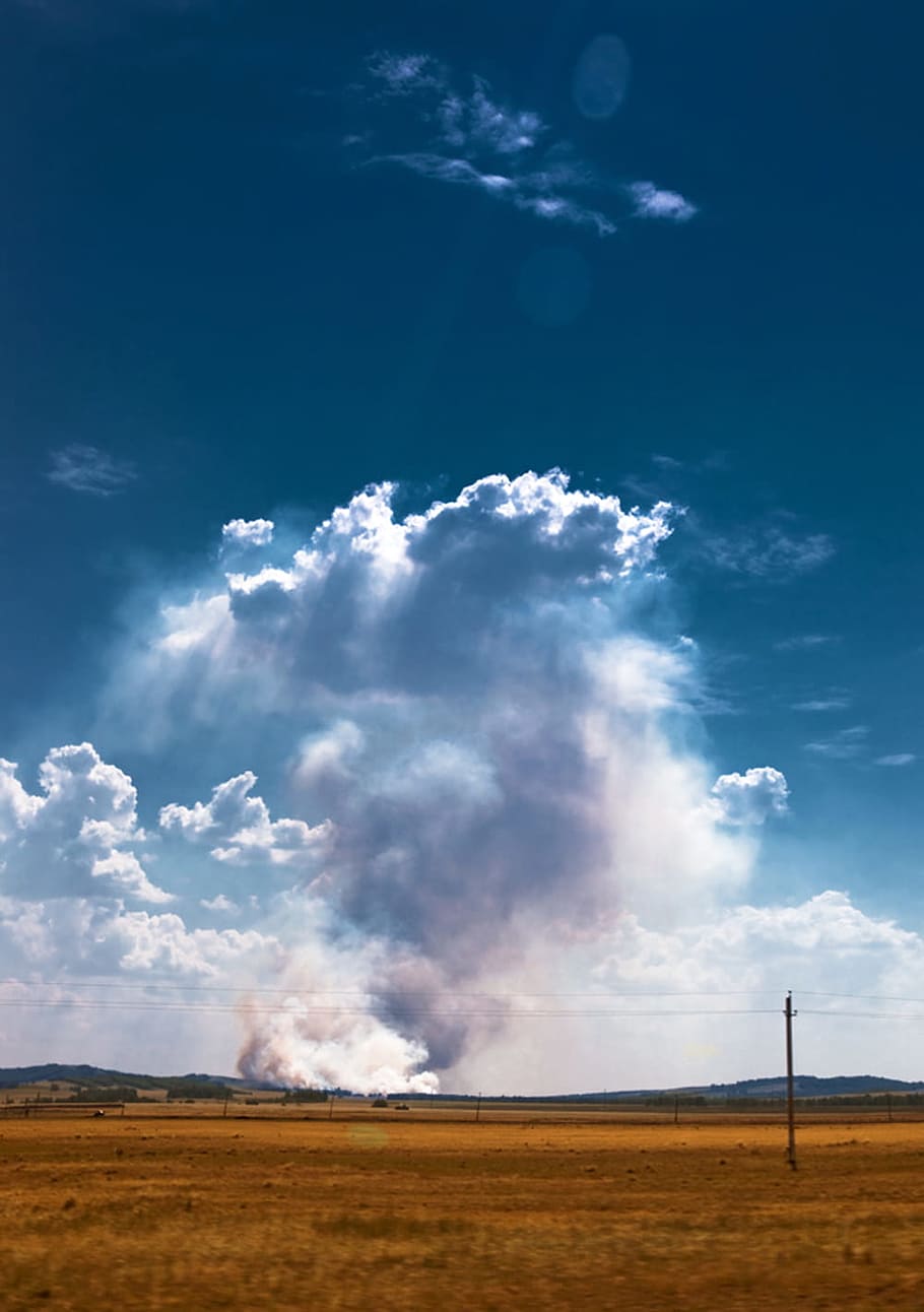 con2011, sky, scene, cloud - sky, environment, landscape, smoke - physical structure HD wallpaper