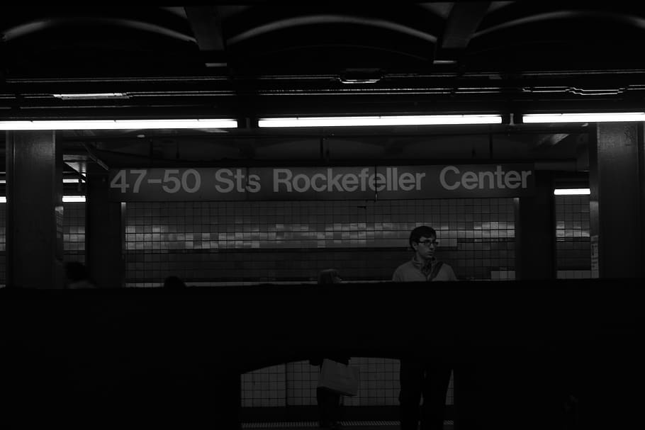 new york, rockefeller center, united states, newyork, subway, HD wallpaper