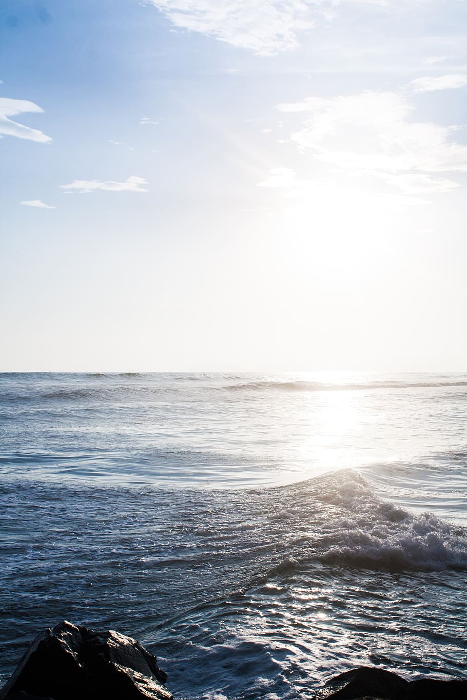 beach, water, sky, waves, sea, horizon over water, scenics - nature HD wallpaper