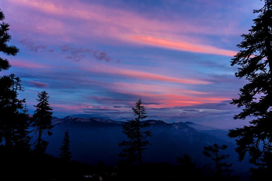 HD wallpaper: united states, sequoia national park, mountain sunset ...