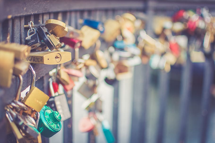 denmark, nyhavn, bridge, lock, love, key, padlock, safety, security HD wallpaper