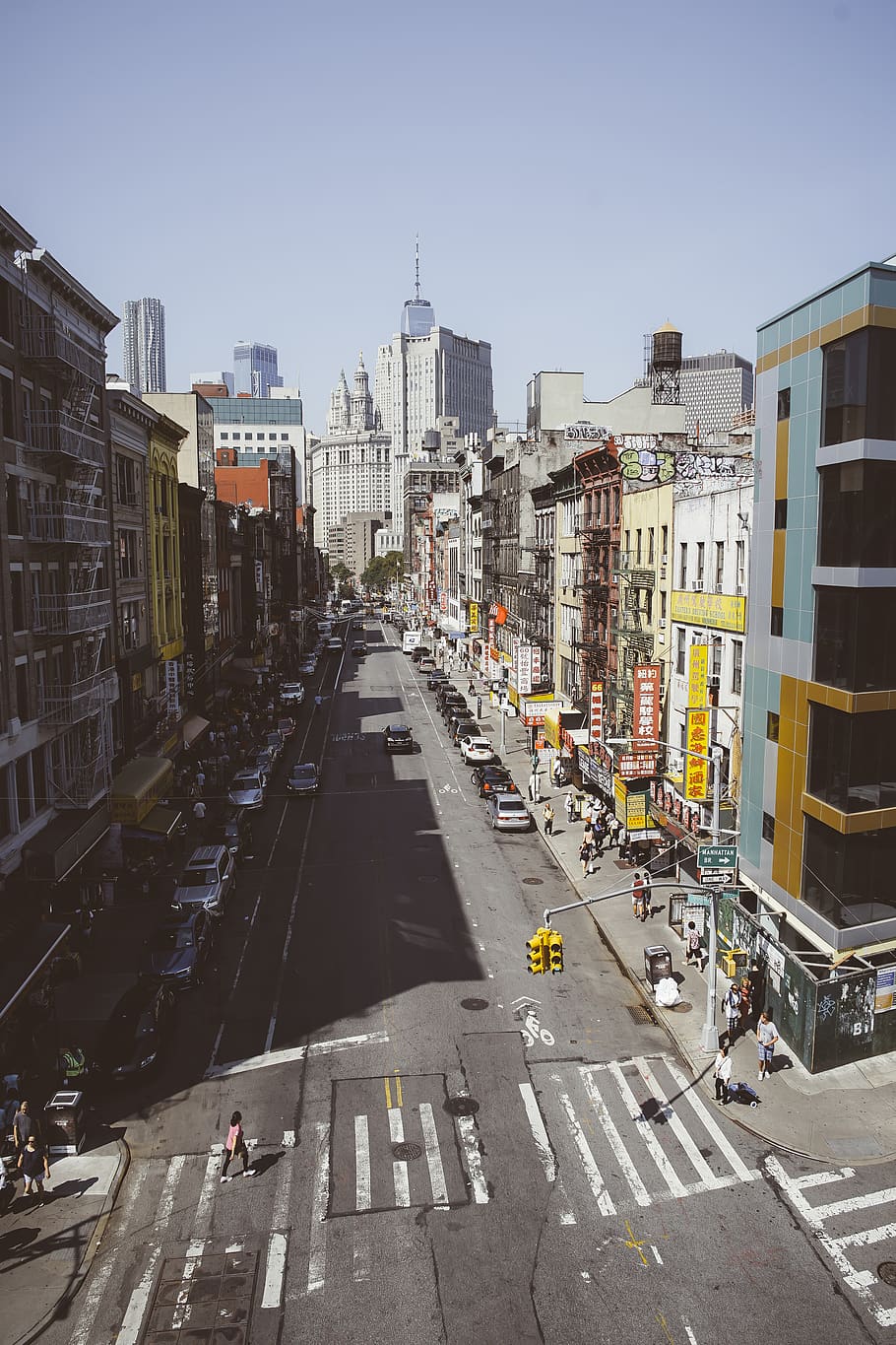 city buildings, street, car, road, vehicle, architecture, outdoors HD wallpaper