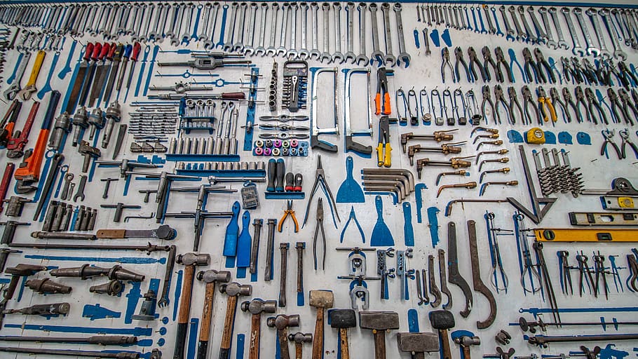 handheld tool lot, ayacucho, peru, tools, home repair, spanner, HD wallpaper
