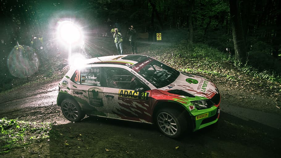 rallye, car, flash, dirt, mode of transportation, motor vehicle HD wallpaper
