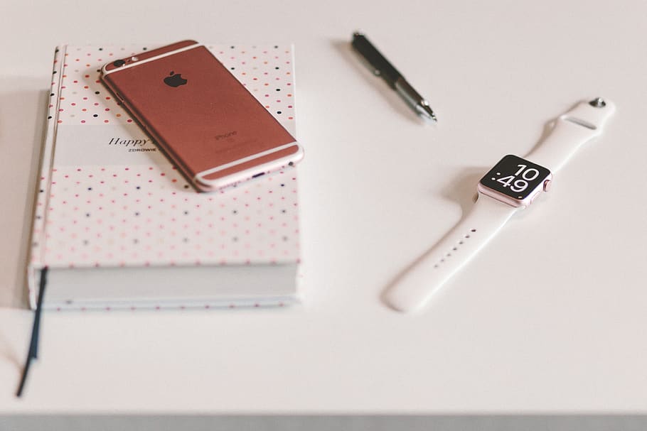 iphone, apple, mobile, watch, gadget, technology, notebook HD wallpaper