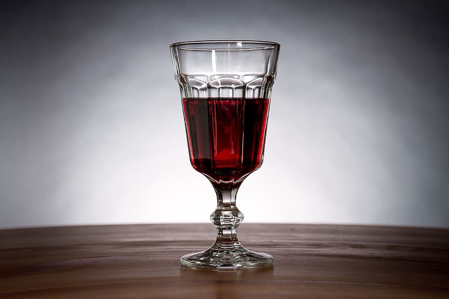 Red Wine in Wine Glass, alcohol, beverage, champagne, close-up