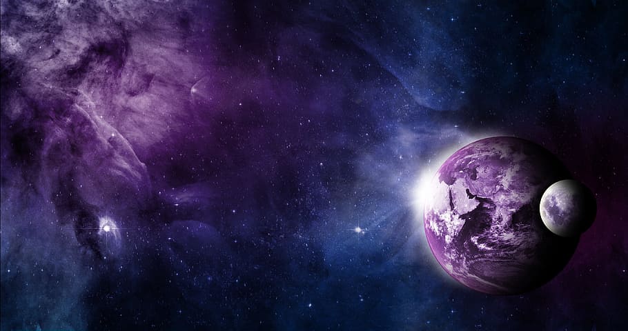 earth, planet, nature, gravity, space, universe, lunar, astronomy HD wallpaper