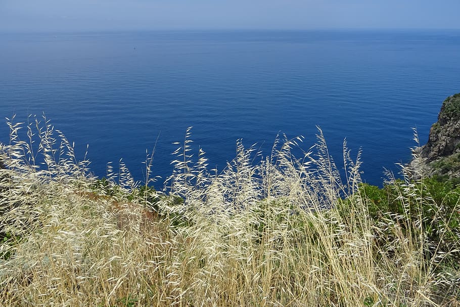 sea, blue, water, ocean, nature, sky, costa, holiday, quiet HD wallpaper