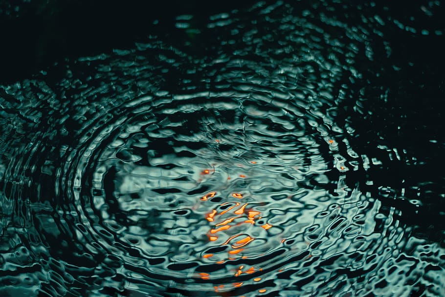 nature, water, ripples, reflection, green, rippled, full frame HD wallpaper