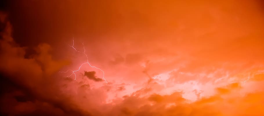 storm, ray, climate, sky, night, clouds, electricity, dark HD wallpaper