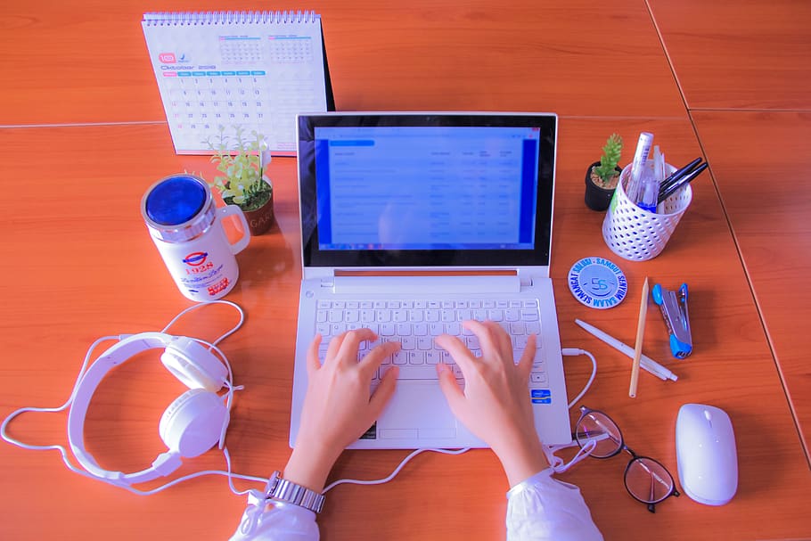 computer, work, office, laptop, business, author, blog, blogger HD wallpaper