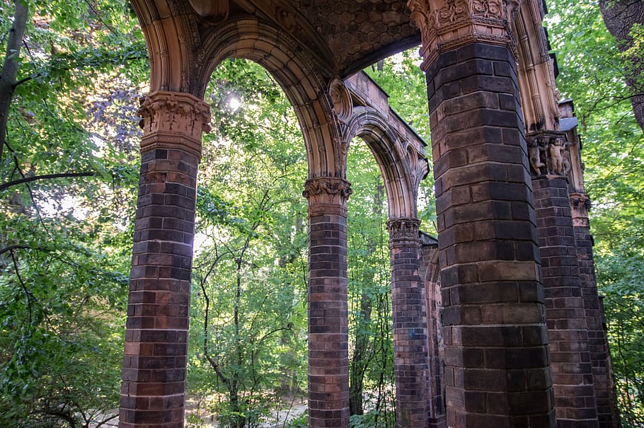 arcade, arches, architecture, building, columnar, gang, historically HD wallpaper