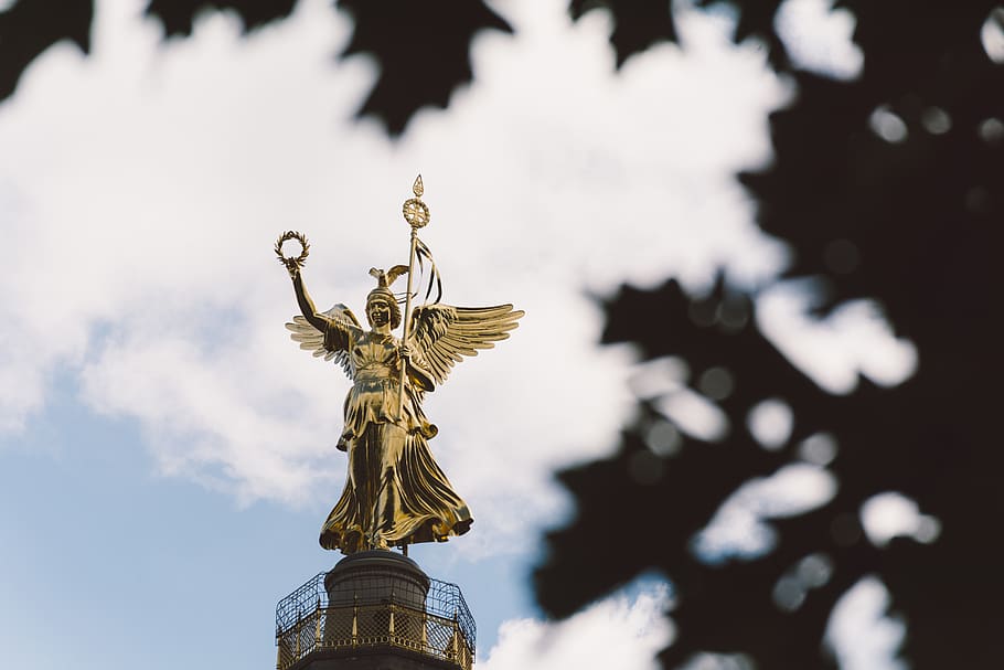 berlin, victory column, germany, statue, siegessäule, sculpture HD wallpaper
