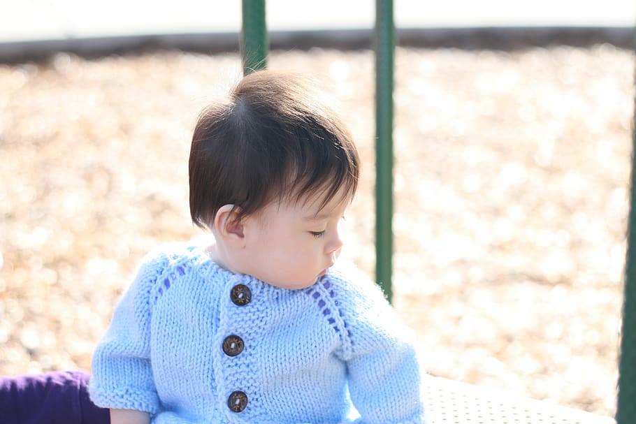 baby, cute, winter, think, wool sweater, child, childhood, young HD wallpaper