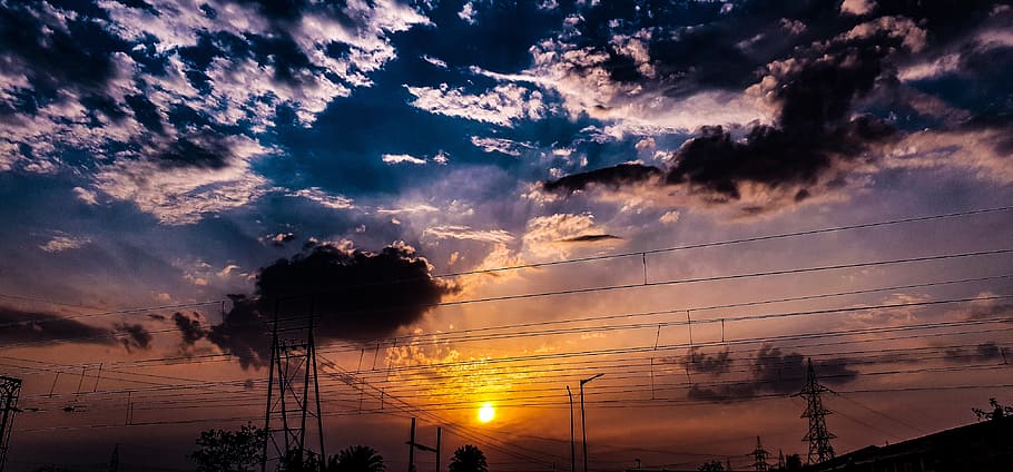 Dawn Photo, afterglow, cloud formation, cloudiness, clouds, cloudscape HD wallpaper