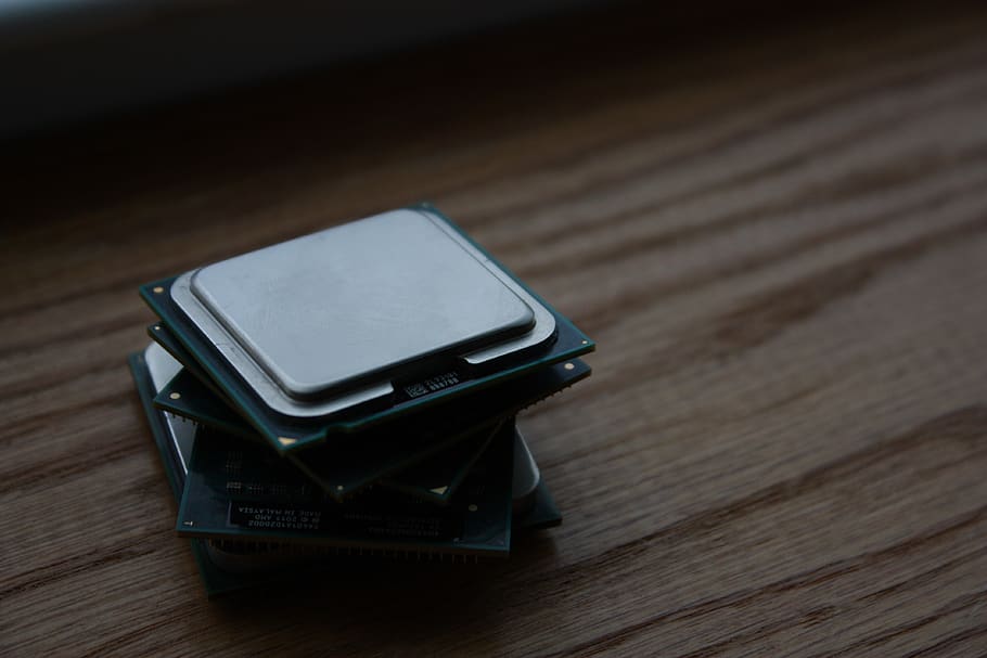 Pile of Computer Processing Units, amd, cpu, equipment, laptop HD wallpaper