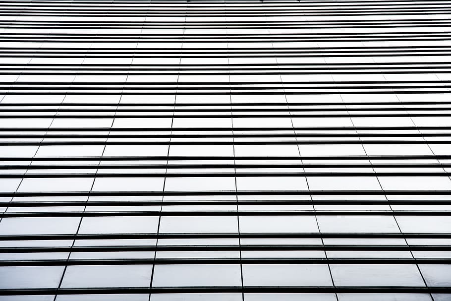 curtain wall building, home decor, window shade, pattern, commercial HD wallpaper
