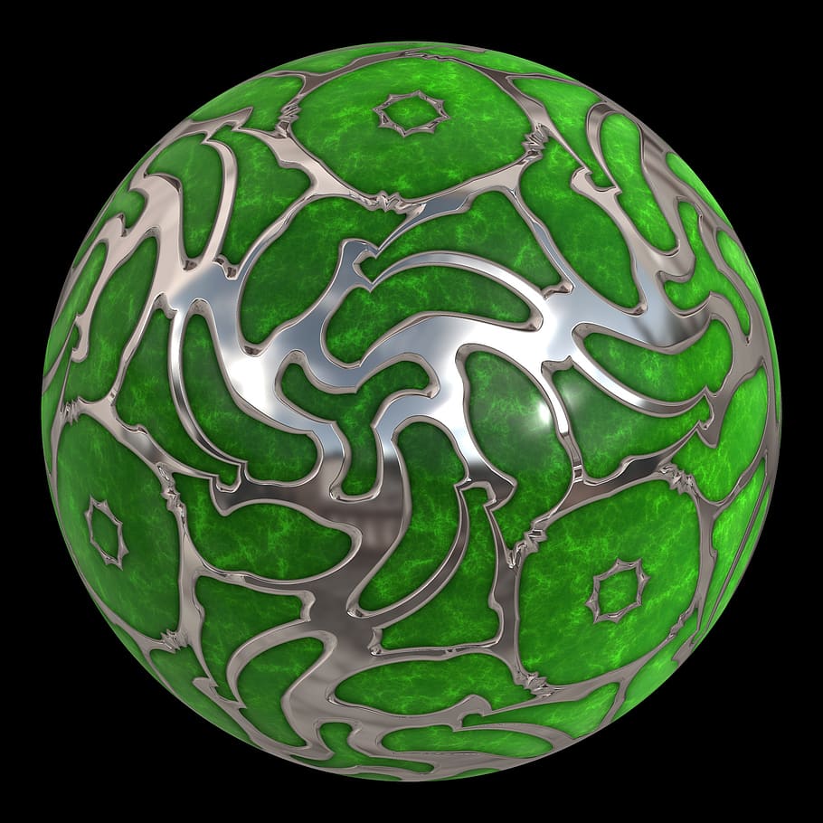 sphere, orb, decoration, 3d, studio shot, black background HD wallpaper