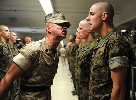 Soldiers Standing on White Floor, army, authority, boot camp HD wallpaper