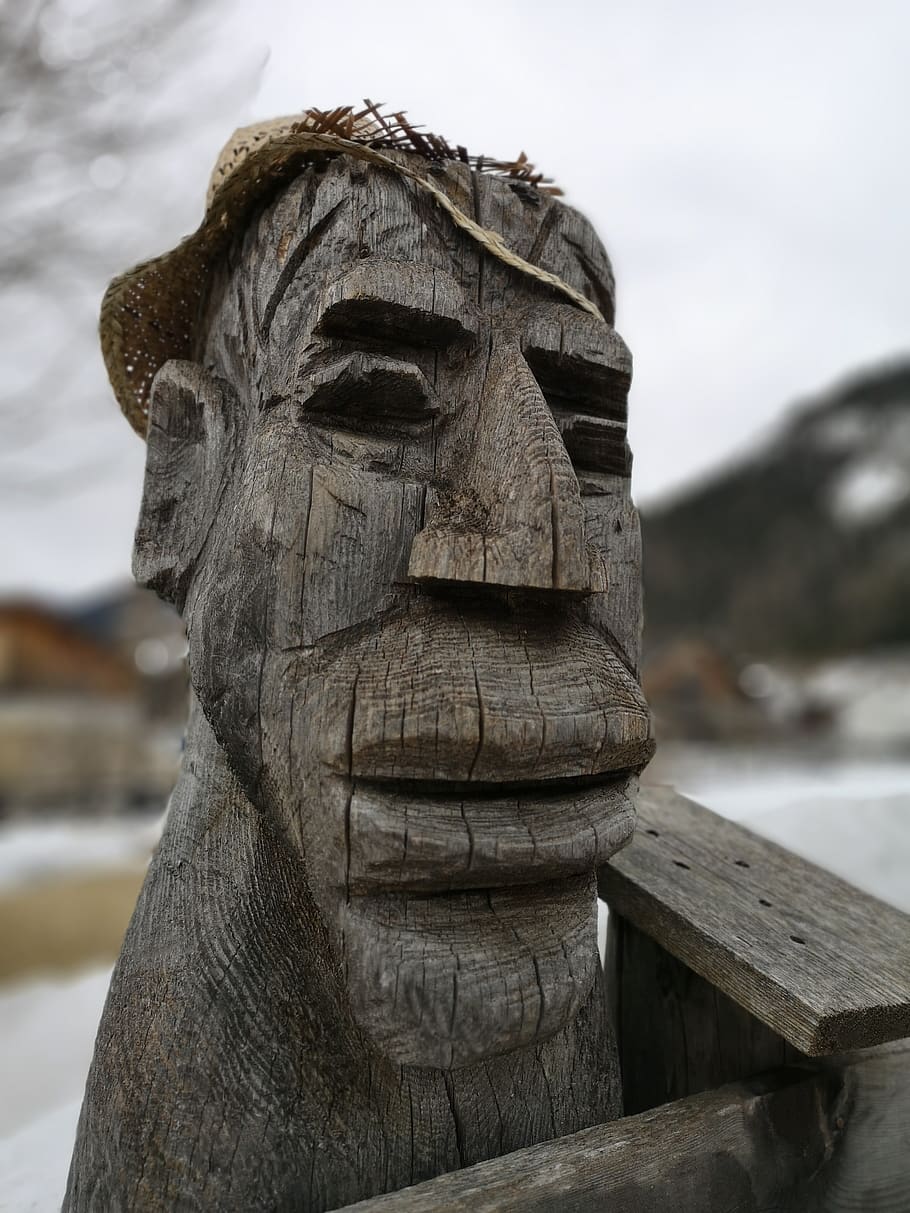 man, figure, ugly, carving, wood, fun, troll, mythology, monster, HD wallpaper