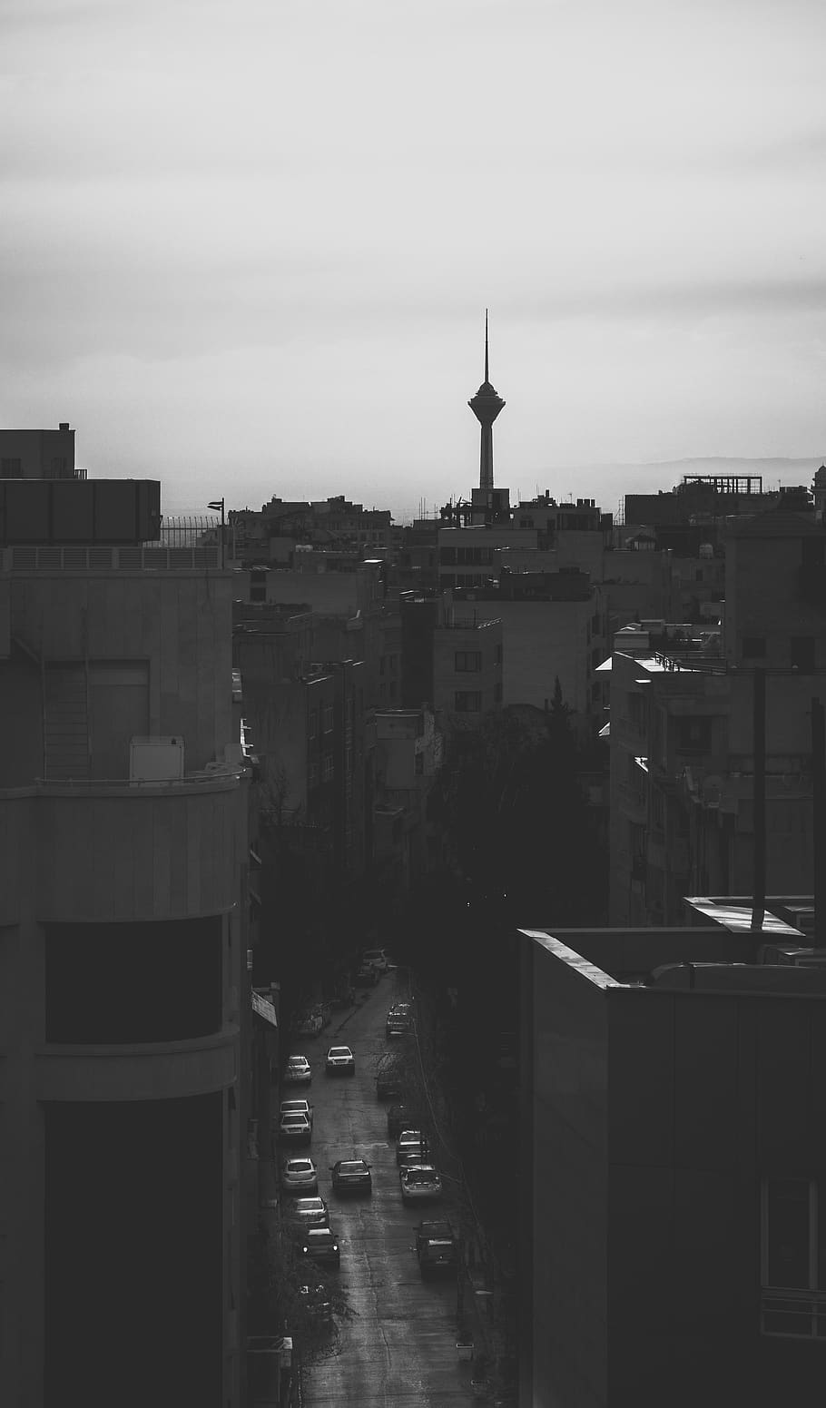 tower, nature, architecture, spire, steeple, building, automobile HD wallpaper