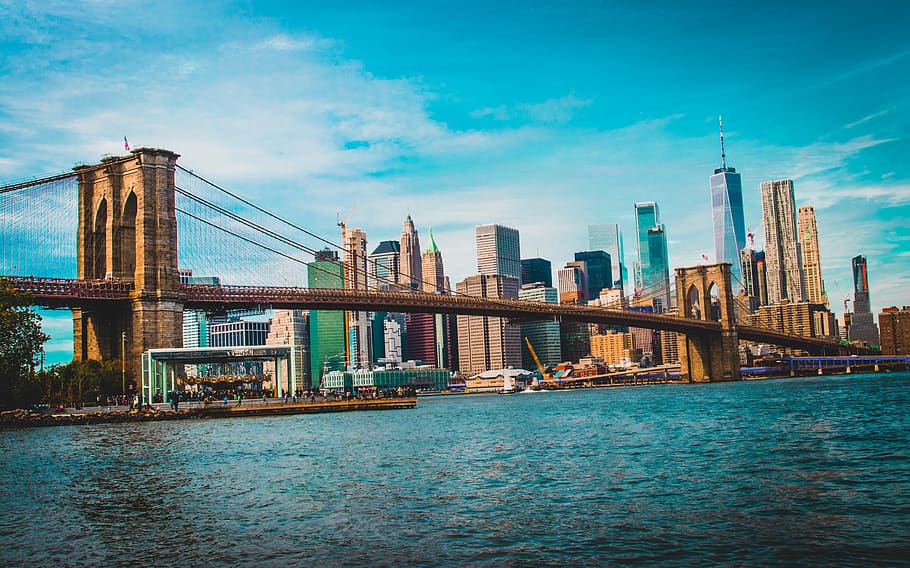 Brooklyn Bridge, New York, architecture, built structure, building exterior HD wallpaper
