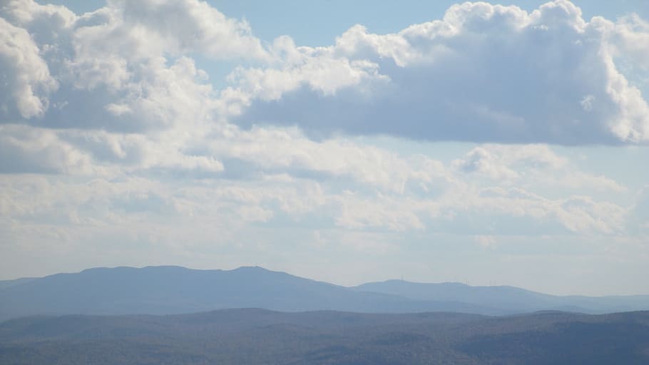 horizon, mountain, cloud, sky, hill, mountain range, cumulus HD wallpaper