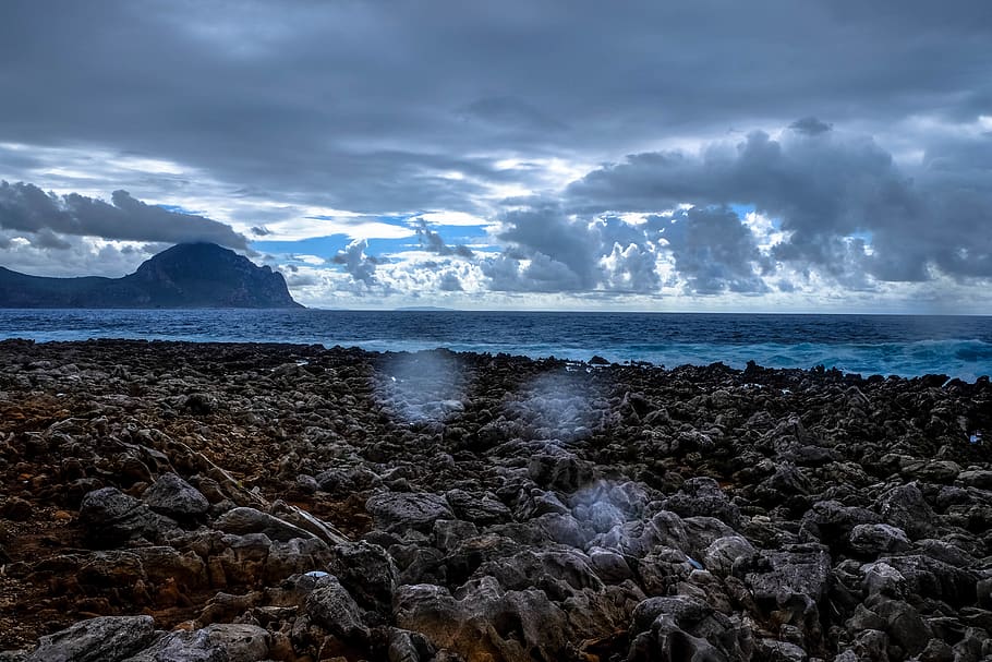 italy, macari, sky, cloud - sky, water, sea, scenics - nature HD wallpaper