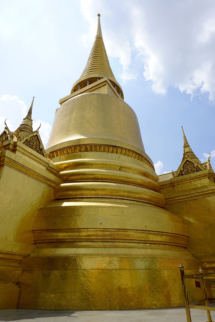 chedi, stupa, gold, wat phra kaew, grand palace, temple, buddhism, HD wallpaper