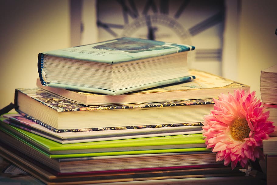 books, book stack, time, read, literature, stacked, bookcase HD wallpaper