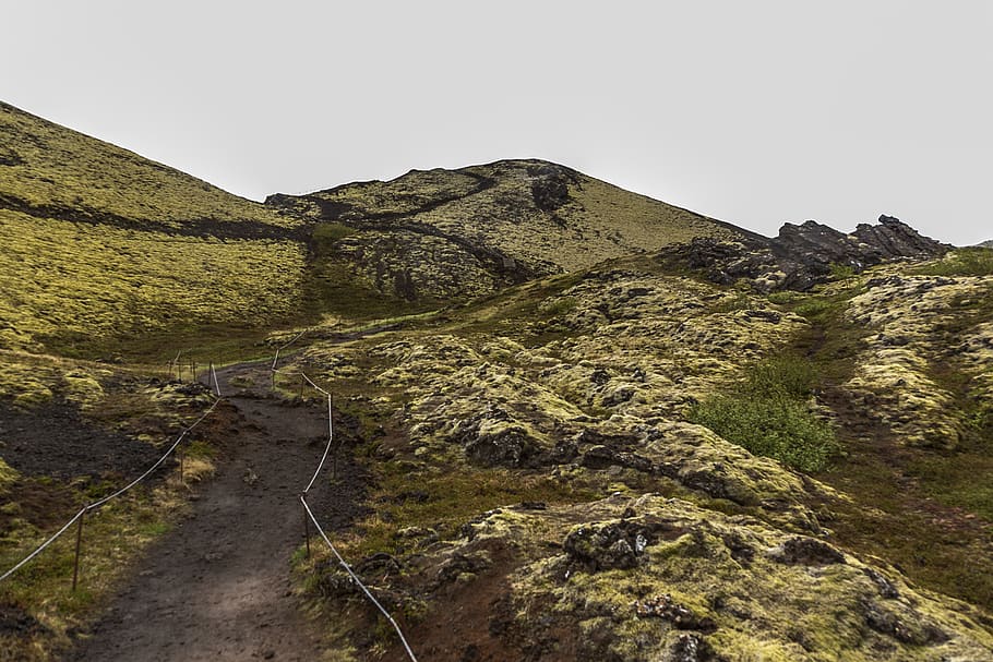 Photo of Green Hill With Pathway, adventure, daylight, environment HD wallpaper