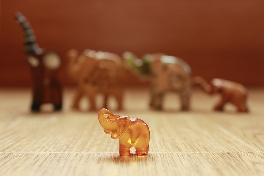 elephant, amber, elephants, animal representation, art and craft HD wallpaper