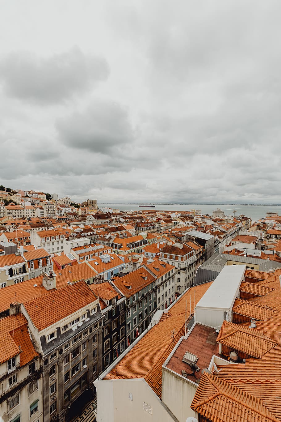 Cityscape of Lisbon, Portugal, day, architecture, buildings, old town