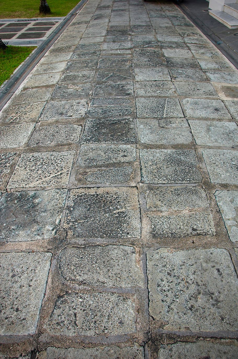 no people, pattern, footpath, day, stone, high angle view, outdoors HD wallpaper