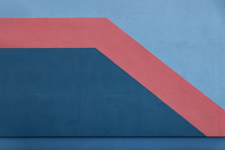 blue and red wallpaper, no people, indoors, backgrounds, copy space HD wallpaper