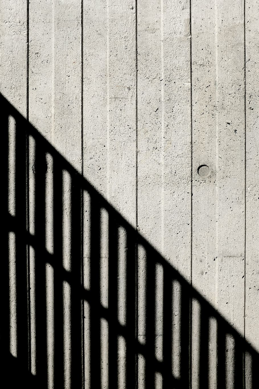 gray wall paint, concrete, shadow, light, pattern, texture, closeup HD wallpaper