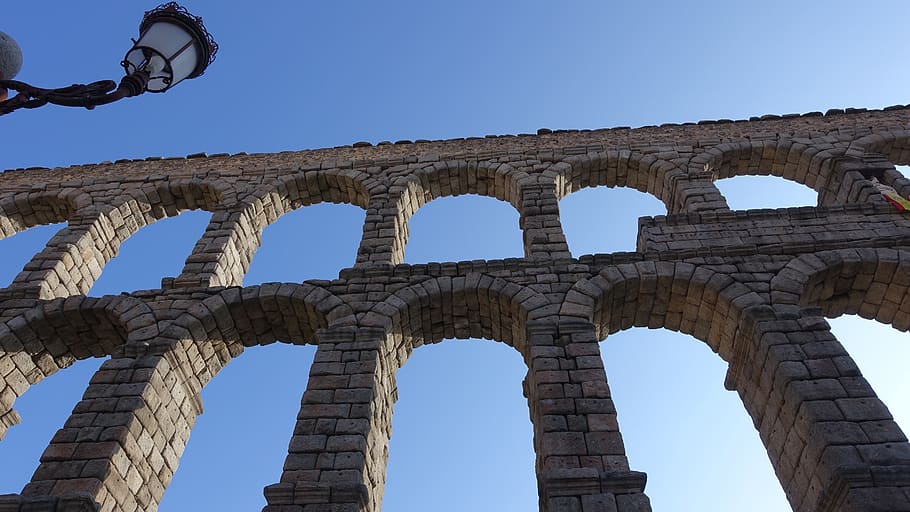 architecture, stone, aqueduct, ruins, old, amazing, wonderful HD wallpaper
