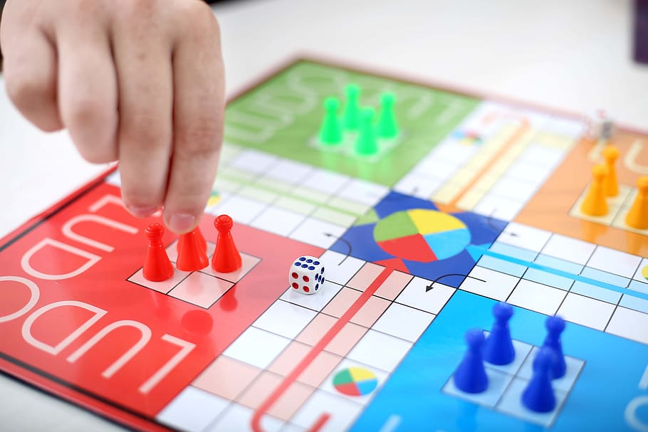 game, board, ludo, dice, blue, yellow, red, luck, play, team, HD wallpaper