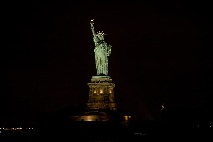 monument, statue, art, sculpture, new york, statue of liberty national monument, HD wallpaper