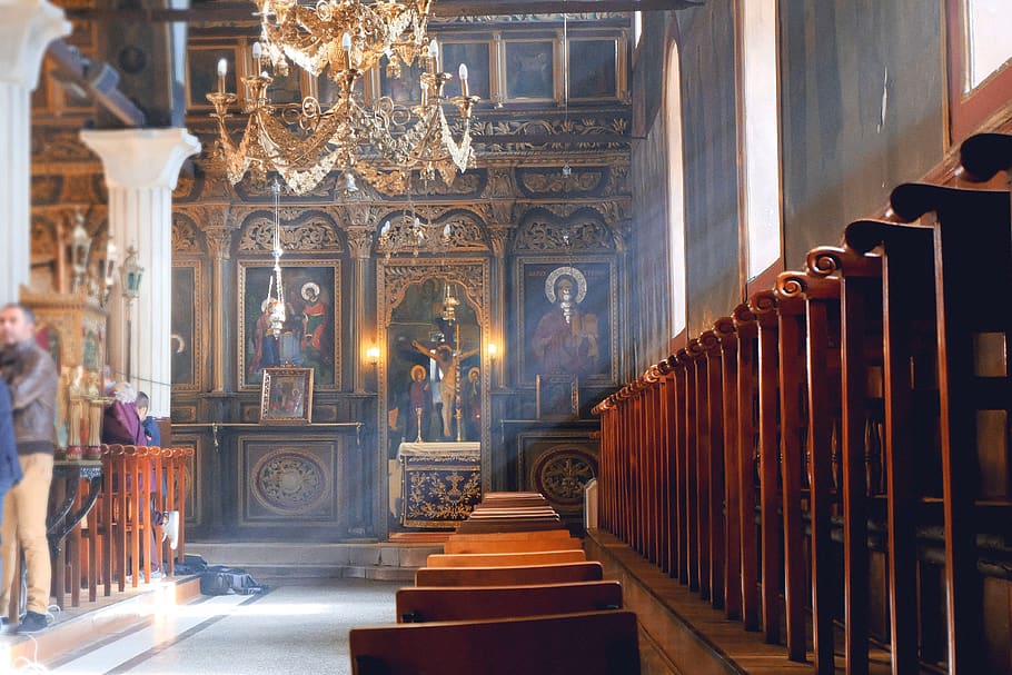 greece, ioannina, holy, sunrays, orthodox, praying, jesus, sunlight HD wallpaper