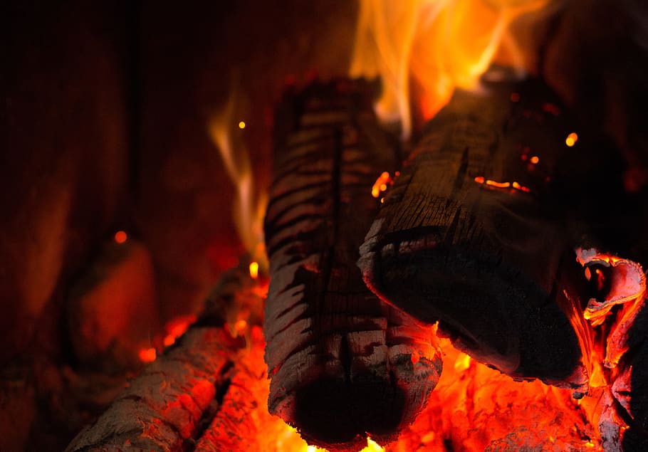fire, lena, flame, fireplace, campfire, burn, hot, heat, burning HD wallpaper