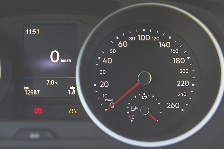 golf, speed, acceleration, number, time, motor vehicle, car HD wallpaper
