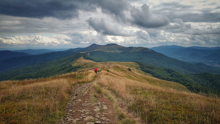 poland, bieszczady mountains, mountain range, hiking, tourist, HD wallpaper