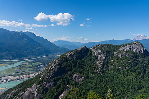 mountain, squamish, canada, forest, landscape, tree, scenics - nature HD wallpaper