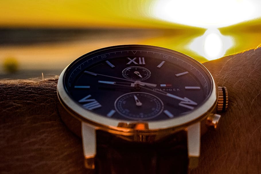 sun, clock, time, time indicating, time of, pointer, sky, nature HD wallpaper