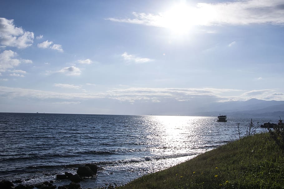 italy, messina, water, sky, sea, scenics - nature, beauty in nature HD wallpaper