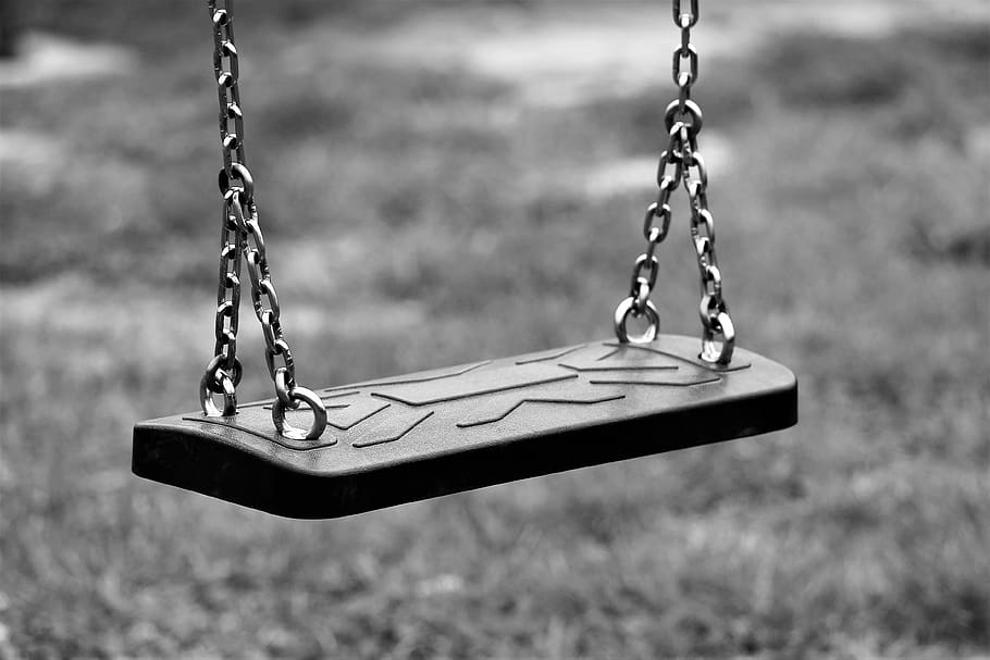 empty swing, depopulation, migration, park, empty playground