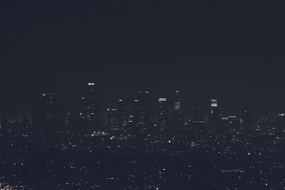 streetlight, building, skyscraper, skyline, city, cityscape HD wallpaper